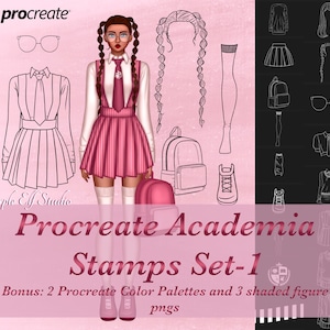 Procreate Brushes, Procreate Stamps, Procreate Clothes, Digital Brushes, Procreate Brush, Procreate Fashion, Digital Stamps, Procreate Stamp