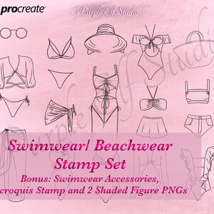 Procreate Brushes, Procreate Stamps, Procreate Clothes, Digital Brushes, Procreate Brush, Procreate Fashion, Digital Stamps, Procreate Stamp