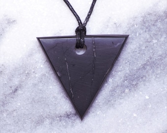 Shungite pendant "Women Triangle"   Healing & Protection