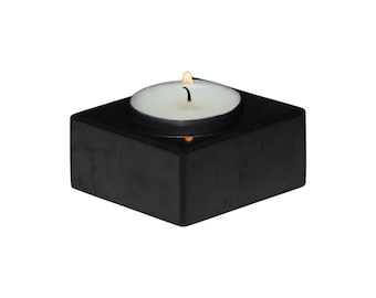 Shungite Kaarshouder Woondecoratie Natuursteen EMV-bescherming Meditatie Yoga
