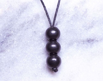 Genuine Karelian Heart Shungite Pendant – EMF Protection Healing Necklace