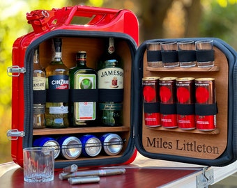 Customizable Mini Bar for Fathers Day Husband birthday gift Unique present for man  Gift for boyfriend Whiskey gift for men Smokers cabinet