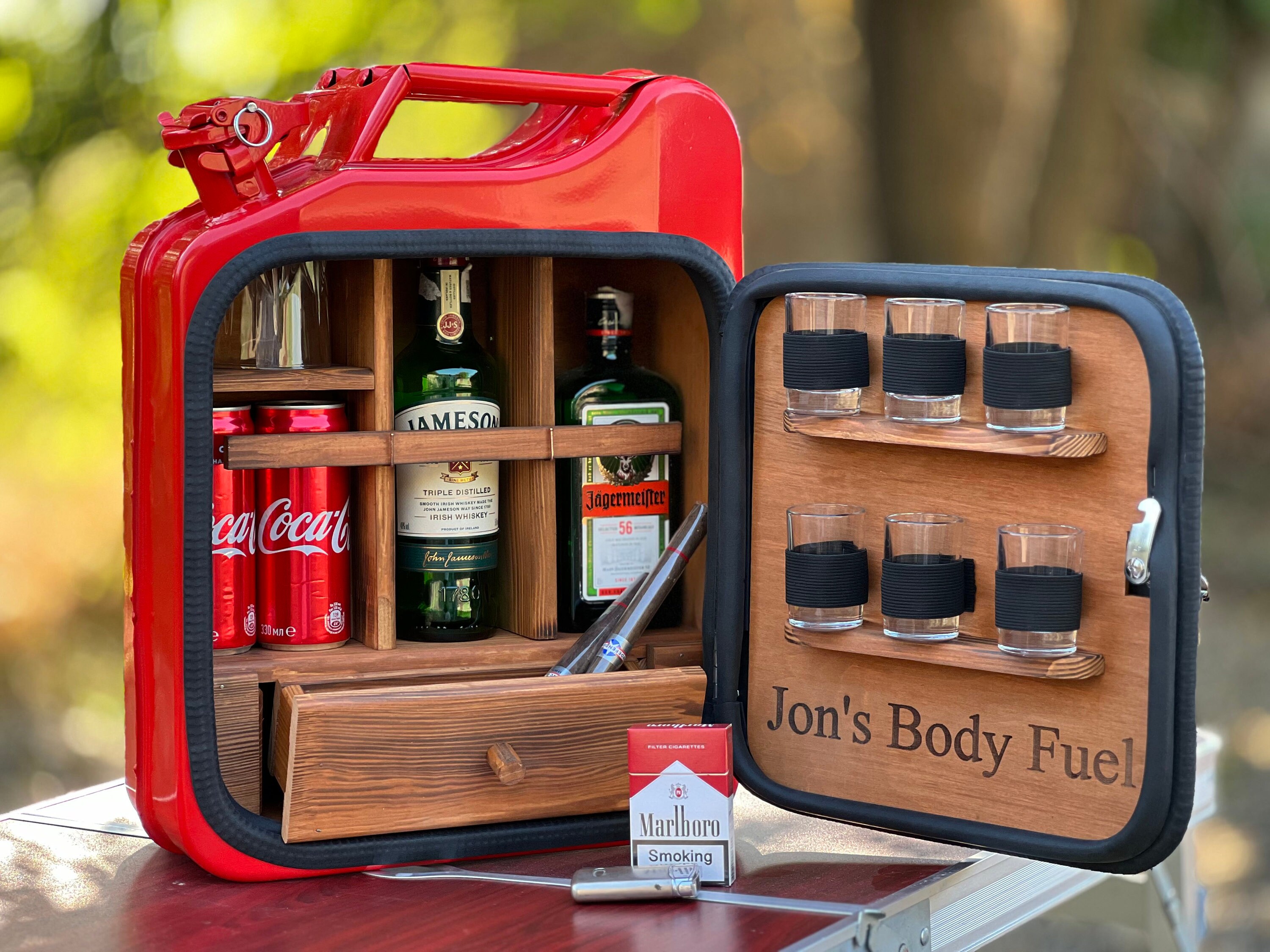 Secret outlet drinks cabinet