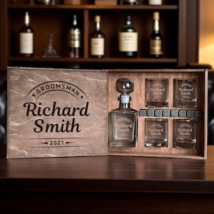 Groomsmen Gifts, Custom Gift Box, Best Man Giftbox, Proposal Gift Box, Engraved Gift Box, Groomsmen Proposal, Unique Gift Box, Custom Box