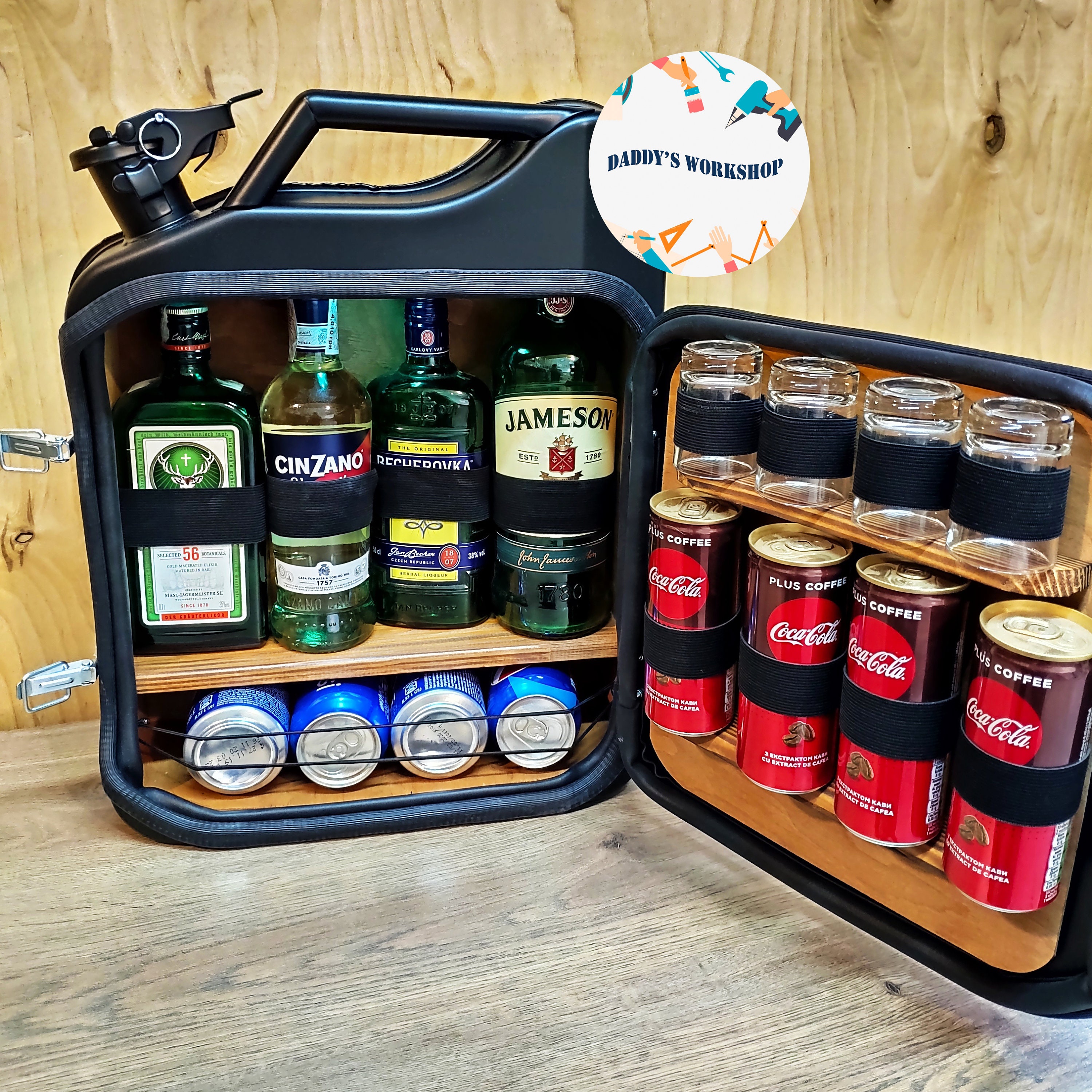 Jerry Can Bar Mini Bar Jerry Can Mini Bar Canister Mini Etsy