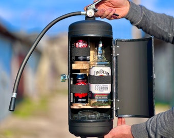 Custom Fire Extinguisher MiniBar: Laser Etching Included - Father's Day Gift