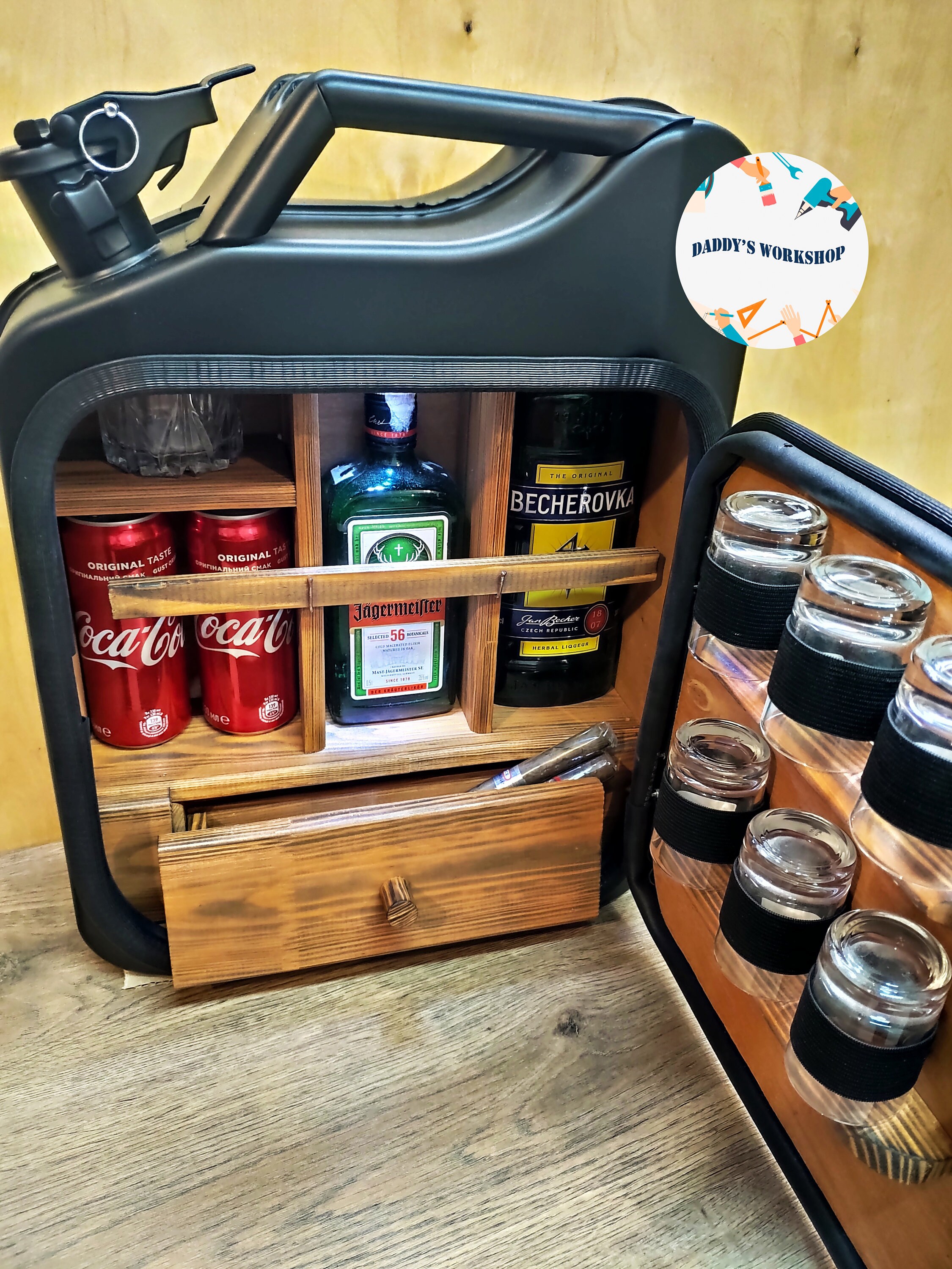 Mini Bar Cabinet My Cave My Rules mall Bar Cabinet Gas Can Bar Whiskey Bar Christmas Jerry Can Bar for Husband?for Dad,Custom Original Gift for A Man Mini Bar Cabinet My Cave My Rules mall Bar Cabinet Gas Can Bar Whiskey Bar Christmas Jerry Can Bar for Husband?for Dad,Custom Original Gift for A Man