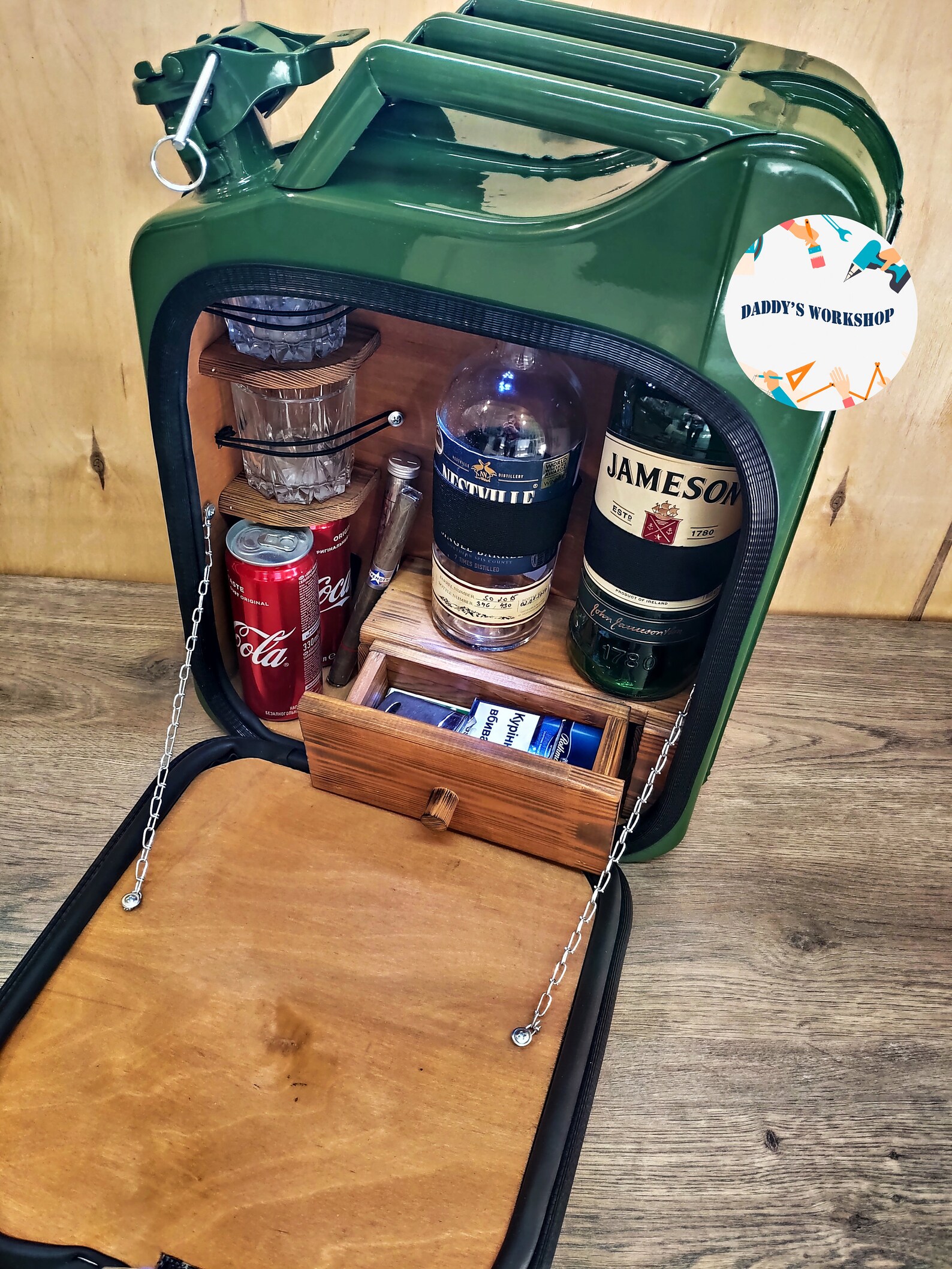 Jerry Can Bar Mini Bar Jerry Can Mini Bar Canister Mini Etsy