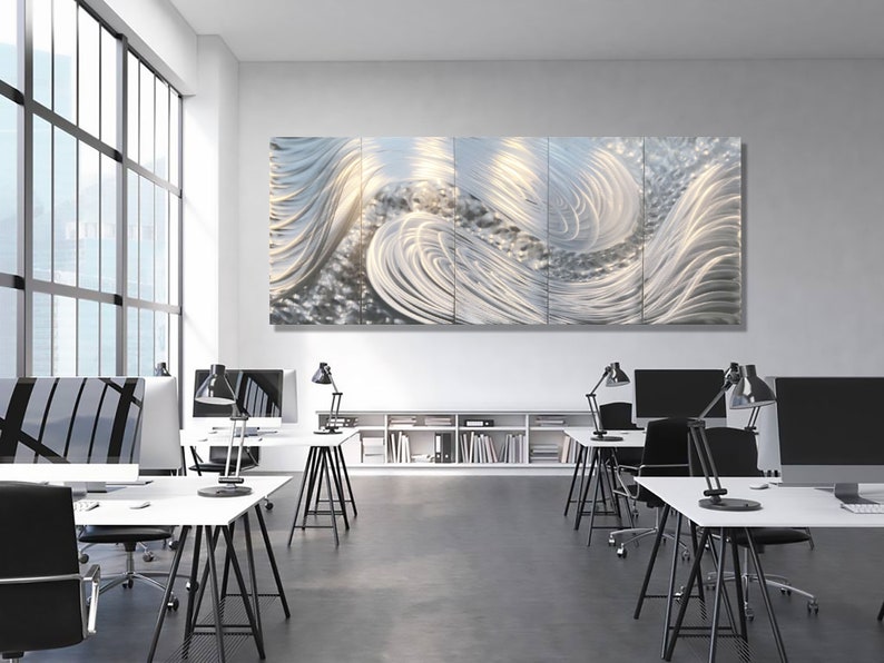 Metal Wall Art Large Artwork Modern Metal Art Indoor Etsy