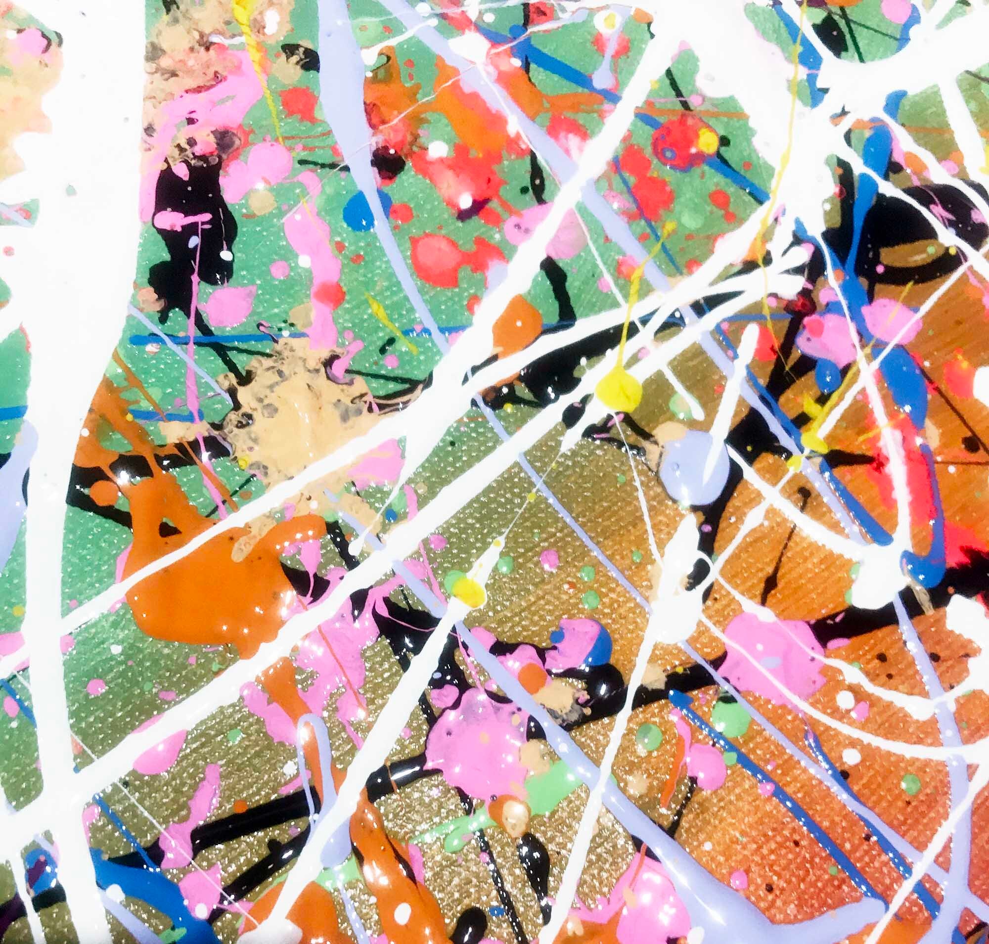 Jackson Pollock Style Painting.large wall art 62. Etsy