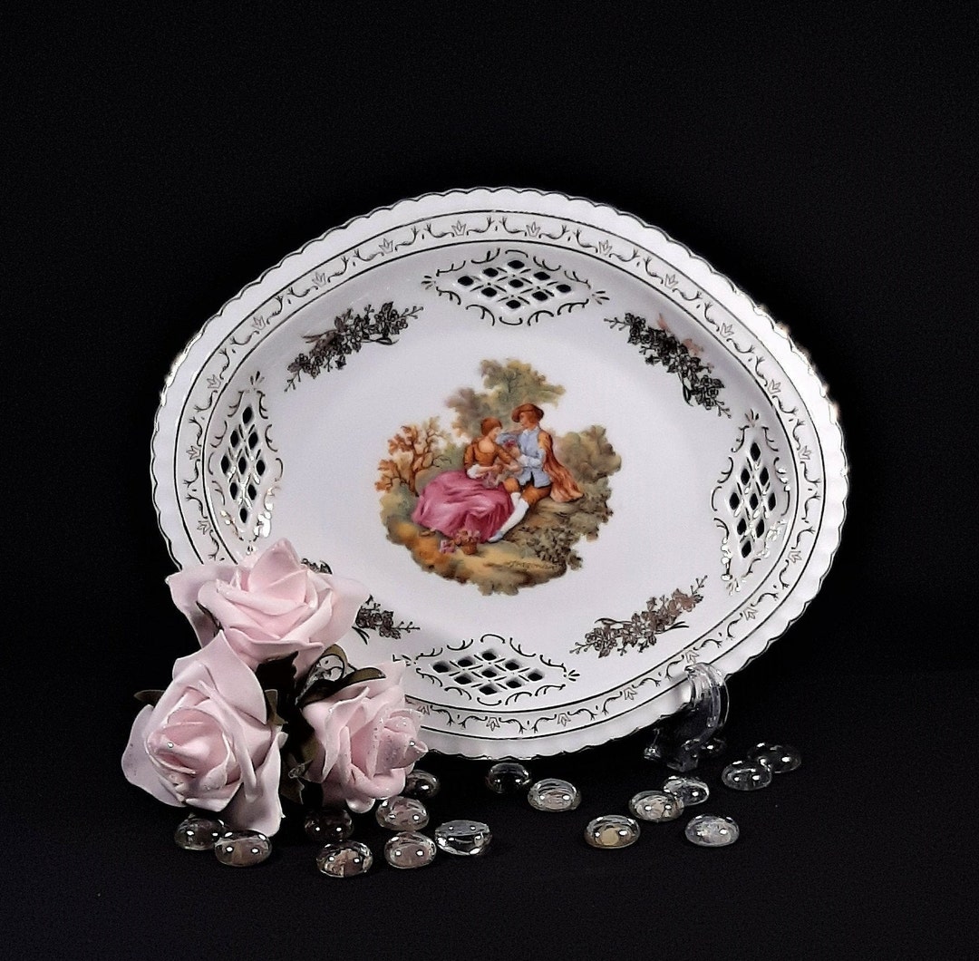 Vintaget. Limoges White China Platter.vintage Decorretro Etsy