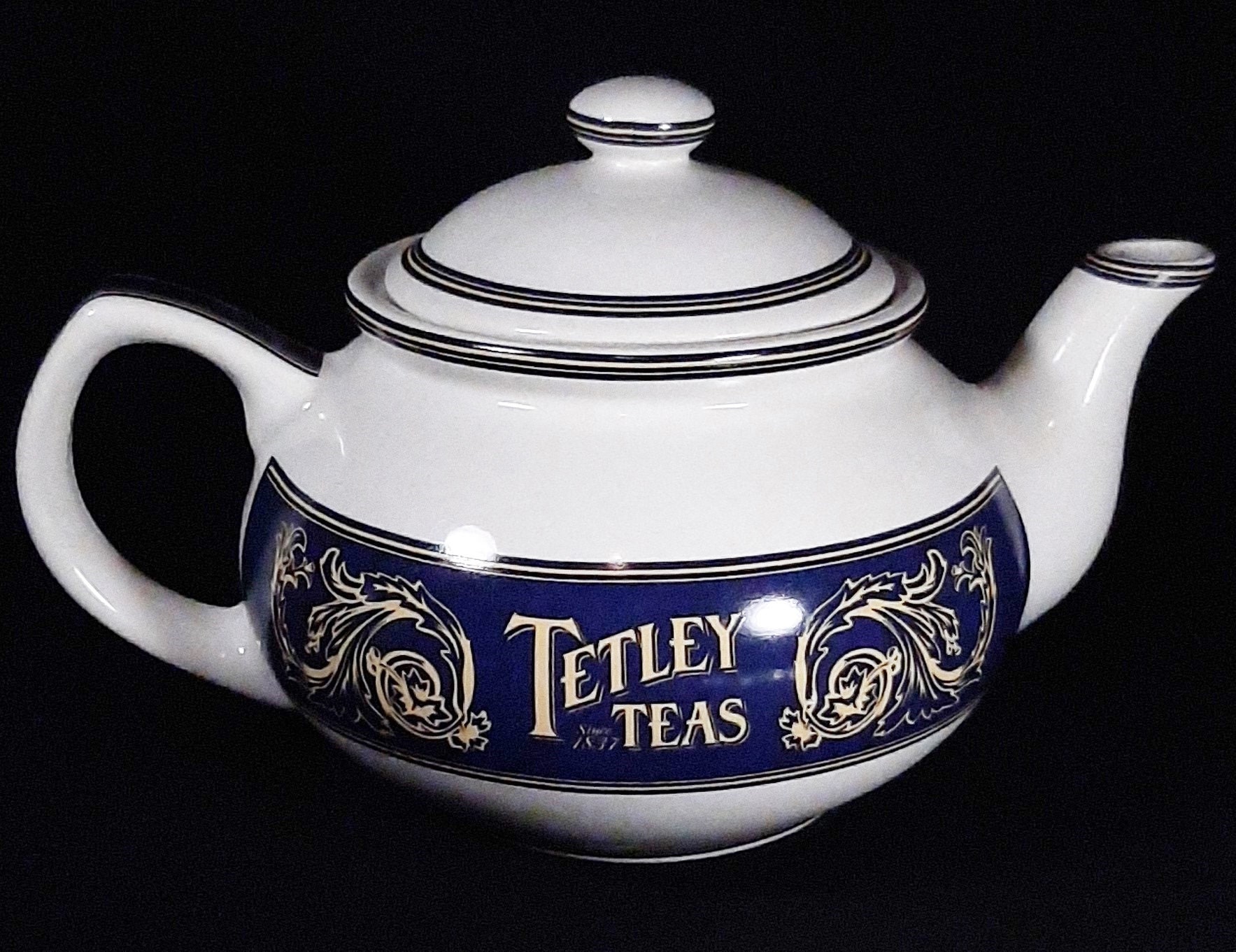 Vintage Tetley Tea Tea Pot. Ceramic teapot. Vintage decor Etsy