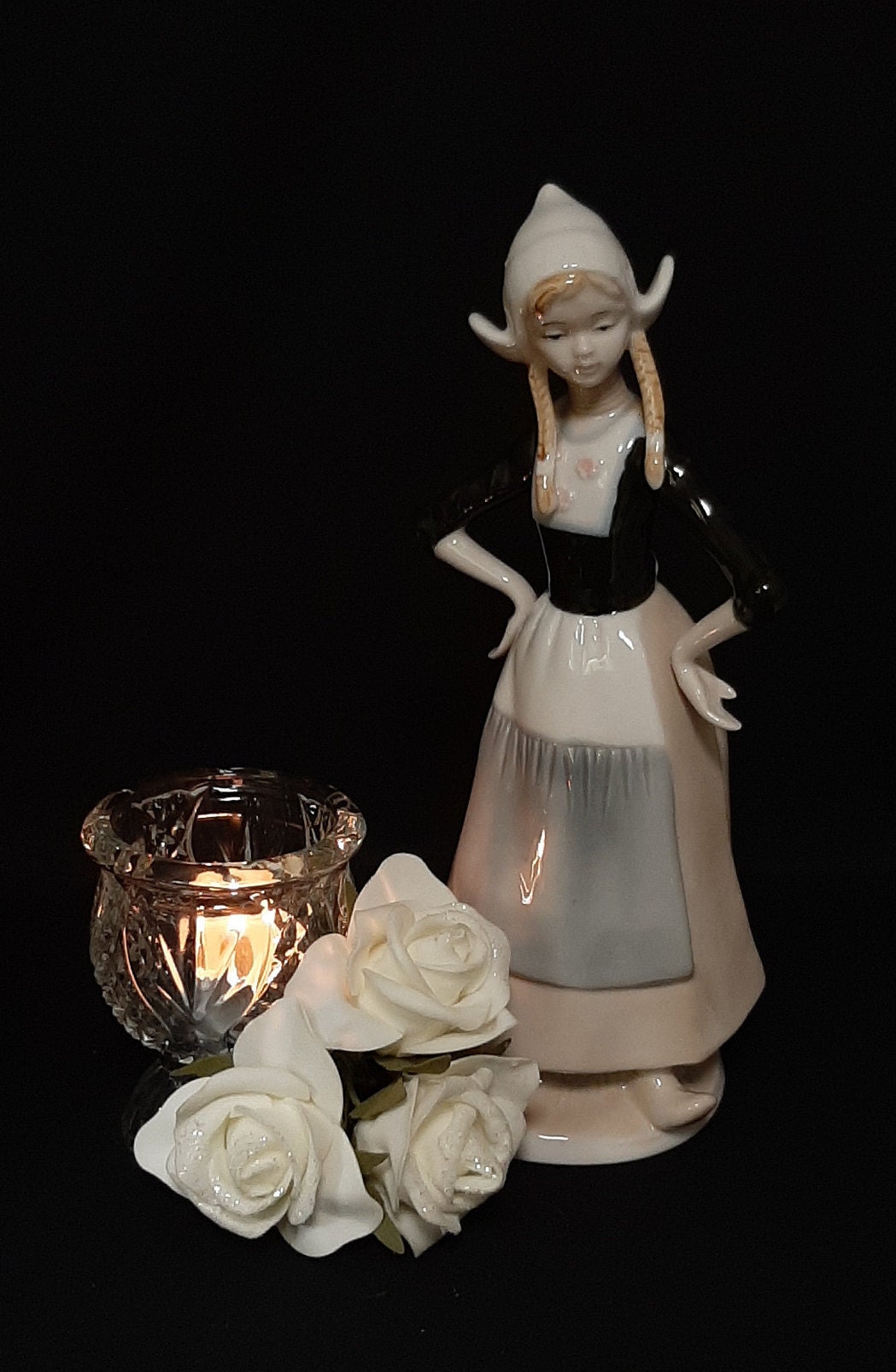 Dutch Girl Figurine. Ceramic Vintage home decor. Dutch lady Etsy