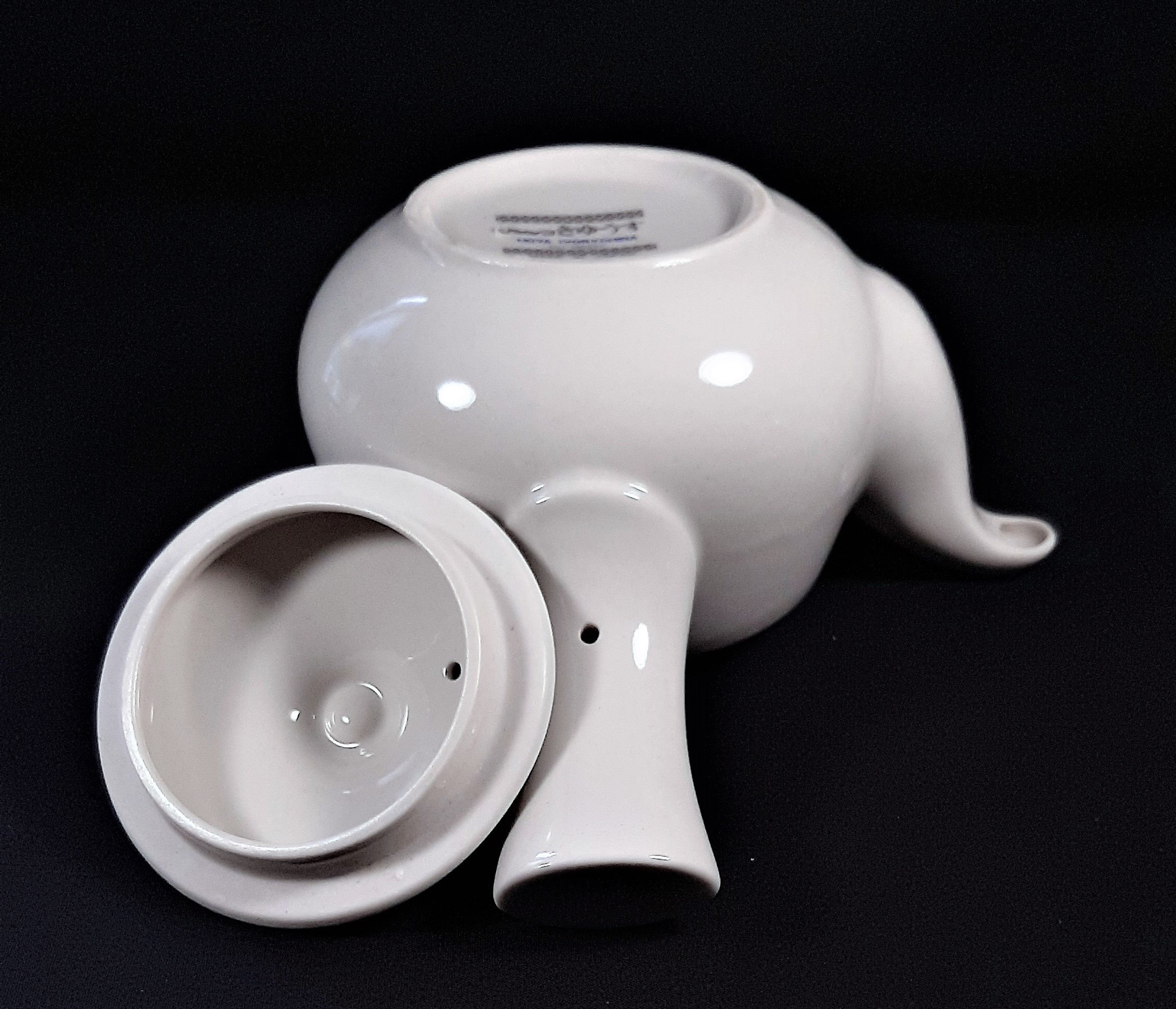 Vintage Small white teapot. Side handle teapot. Collectible Etsy