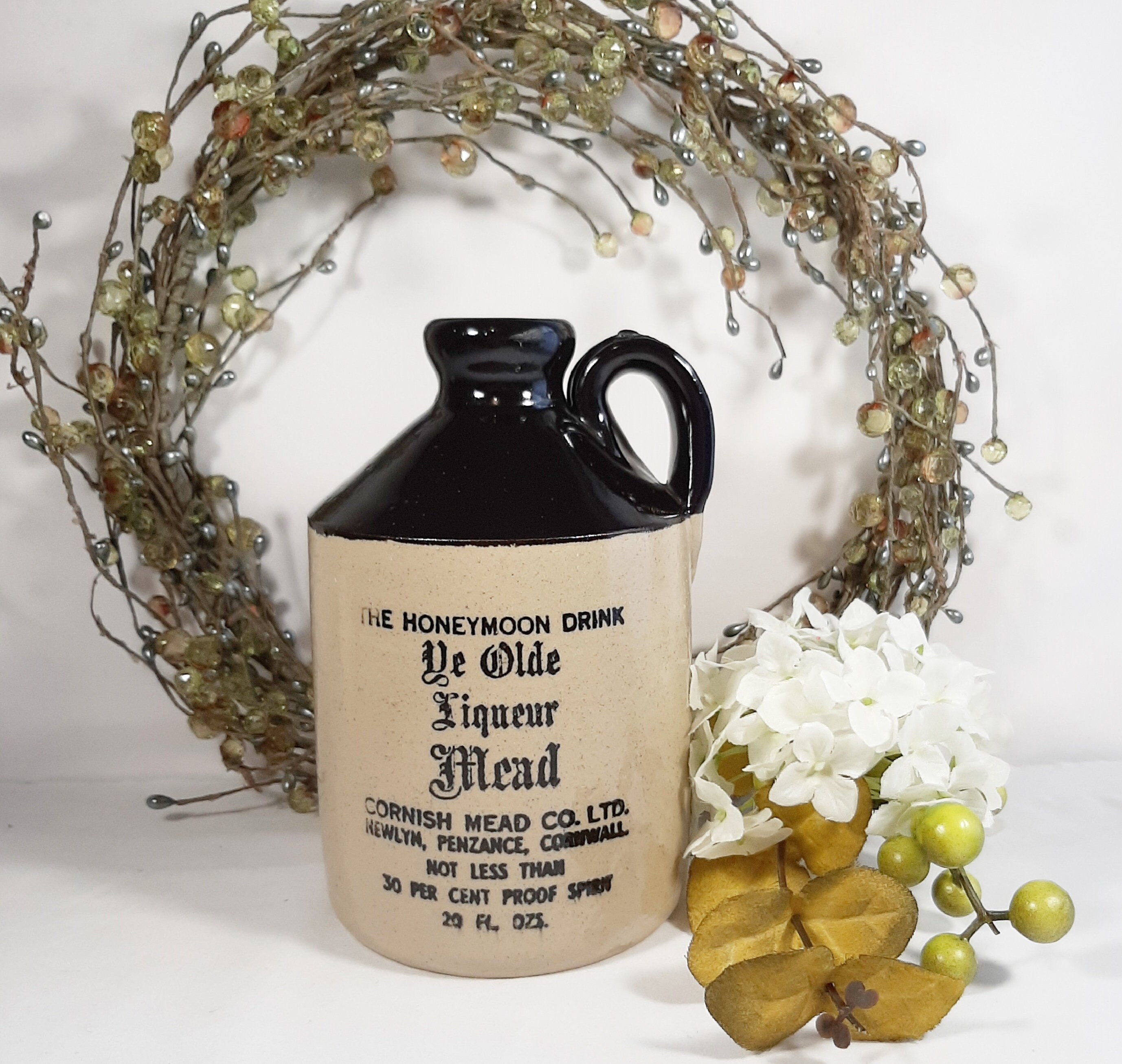 Crock Mead Jug. Vintage Liqueur Mead Crock. Vintage Stoneware Etsy