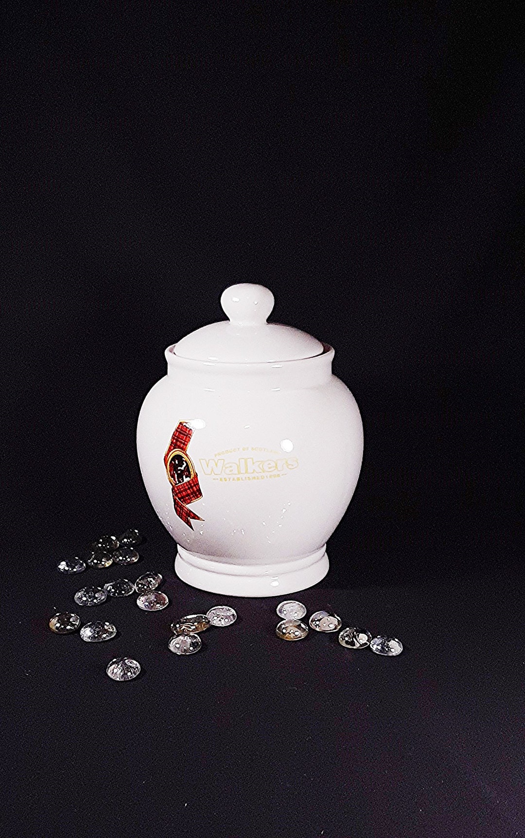 Vintage Walkers Cookie Jar. Walkers Shortbread Airtight Jar. Kitchen