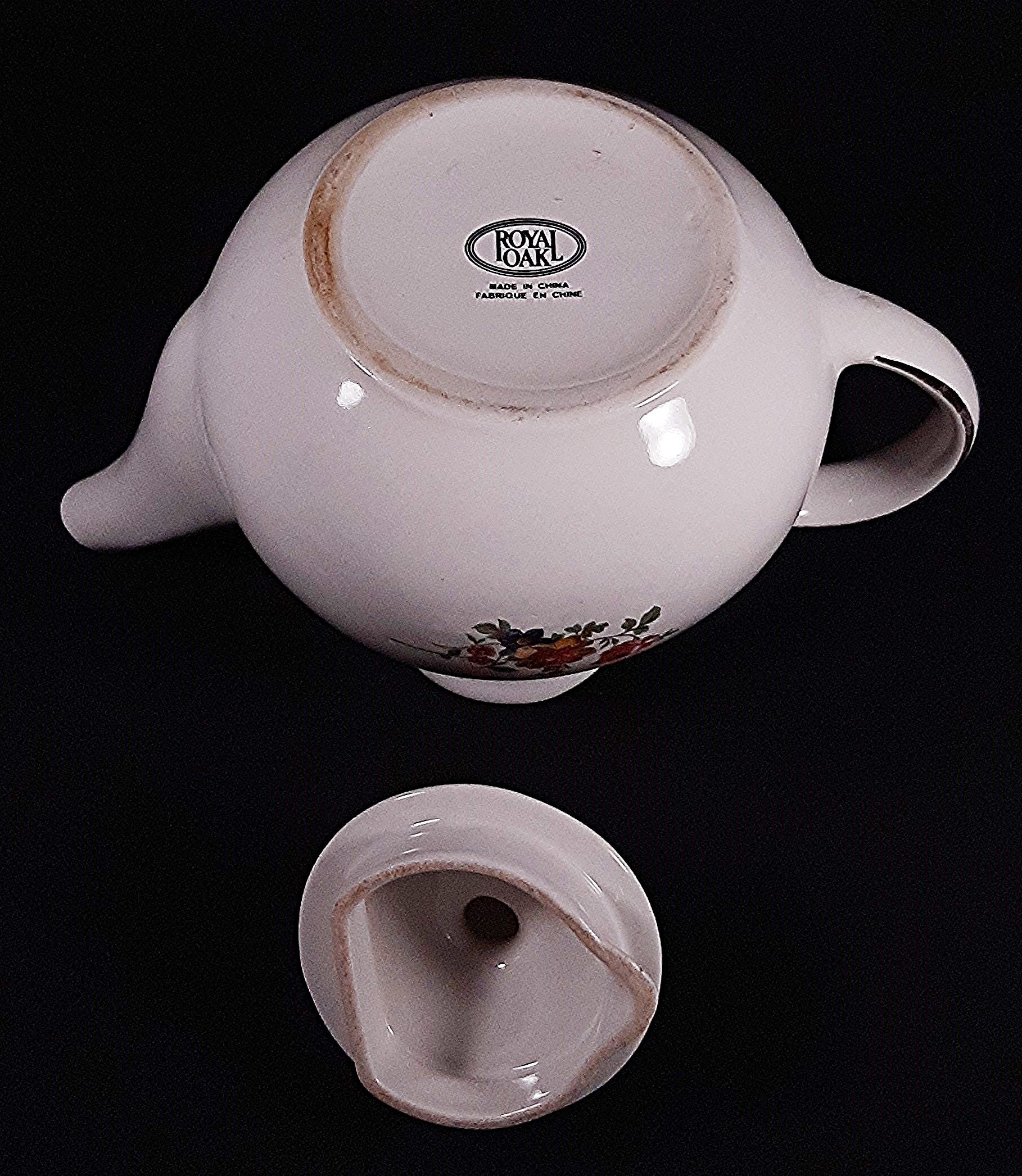 Vintage Royal Oak Tea Pot. Tea for One small ceramic tea Etsy