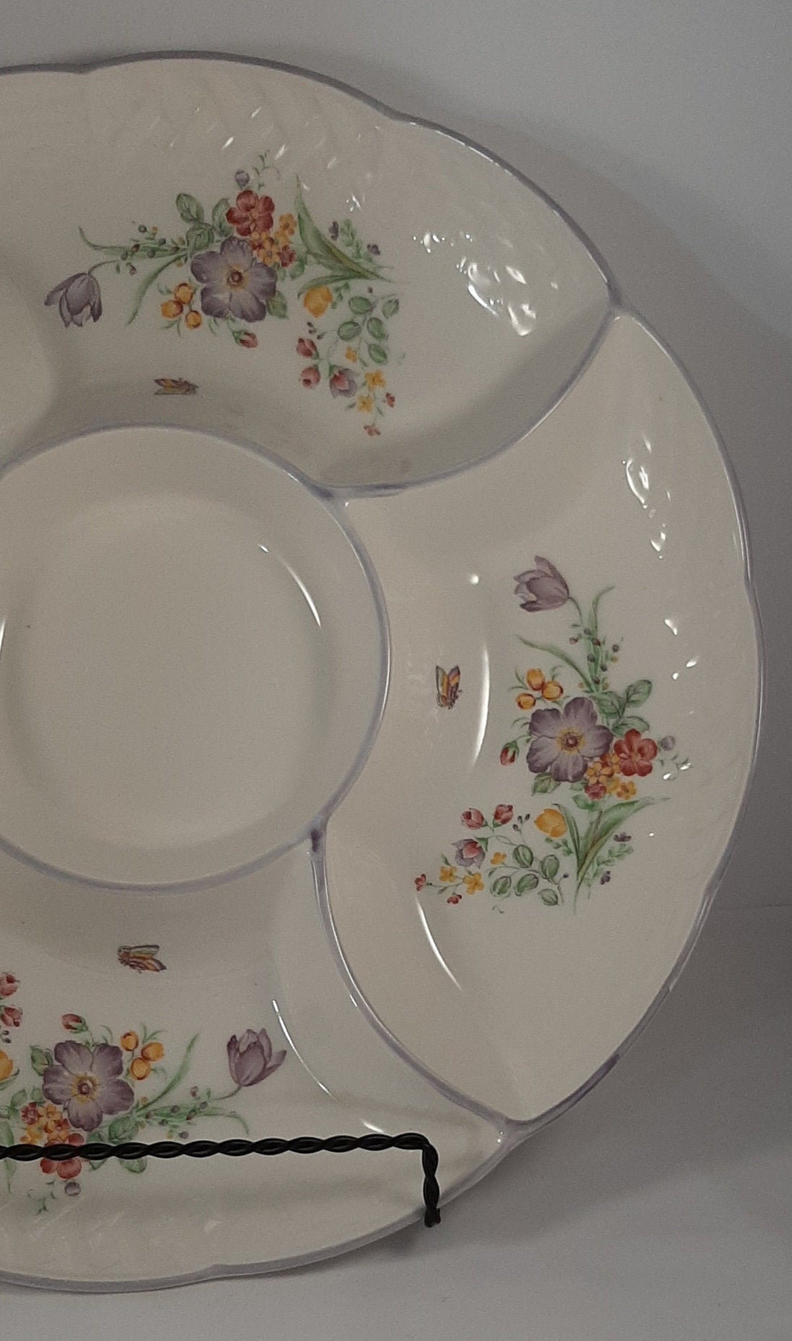 Vintage Ceramic Divided Dish.mid Century Modern Serving Tray. Etsy