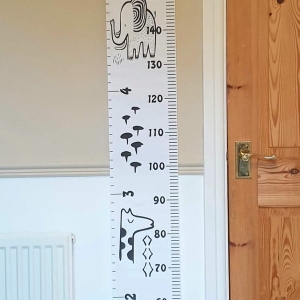Baby and Kids Height Chart - Canvas Children's Height Chart - Growth Chart