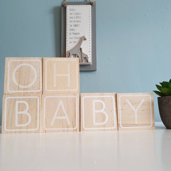 Baby Block Baby Shower Decorations, Baby Shower Decor, Baby Blocks