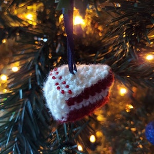 Red Velvet Cake Crocheted Christmas Holiday Ornament