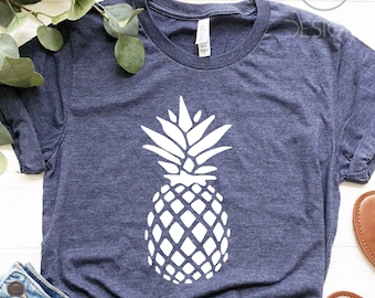 XS-2XL INTERESTPRINT Mens Hoodies Shirts Pineapple Fruits Short Sleeve Hooded T-Shirt Tops 