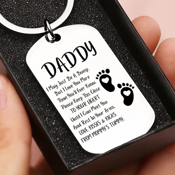 New Dad Keychain, New Dad Gifts For Men After Birth, First Time Dad Gifts From Wife, Dad To Be Gifts For 1st Time Dad, New Dad Gifts