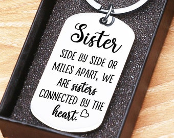 Sister Keychain, Sister Gifts For Sister, Best Sister Gifts From Sister Gift Ideas, Sister To Sister Gifts For Christmas, Special Sister