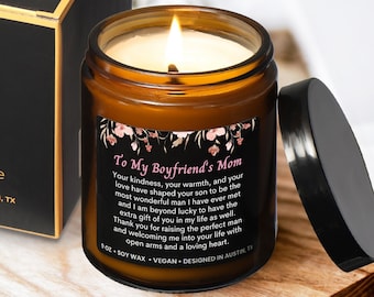 Boyfriend's Mom Candle, To My Boyfriends Mom Gifts For My Boyfriends Mom, Gifts For Boyfriend's Mom, Gifts For Boyfriend Mom Gifts