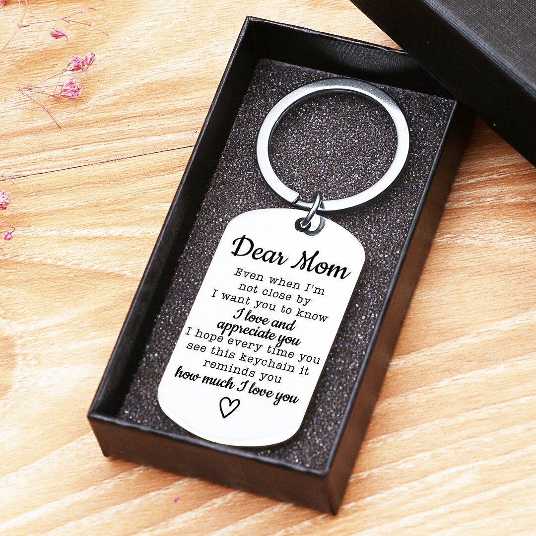 To My Mom Keychain, Mom Birthday Gifts for Mom From Daughter, for Mom Gifts From Daughters