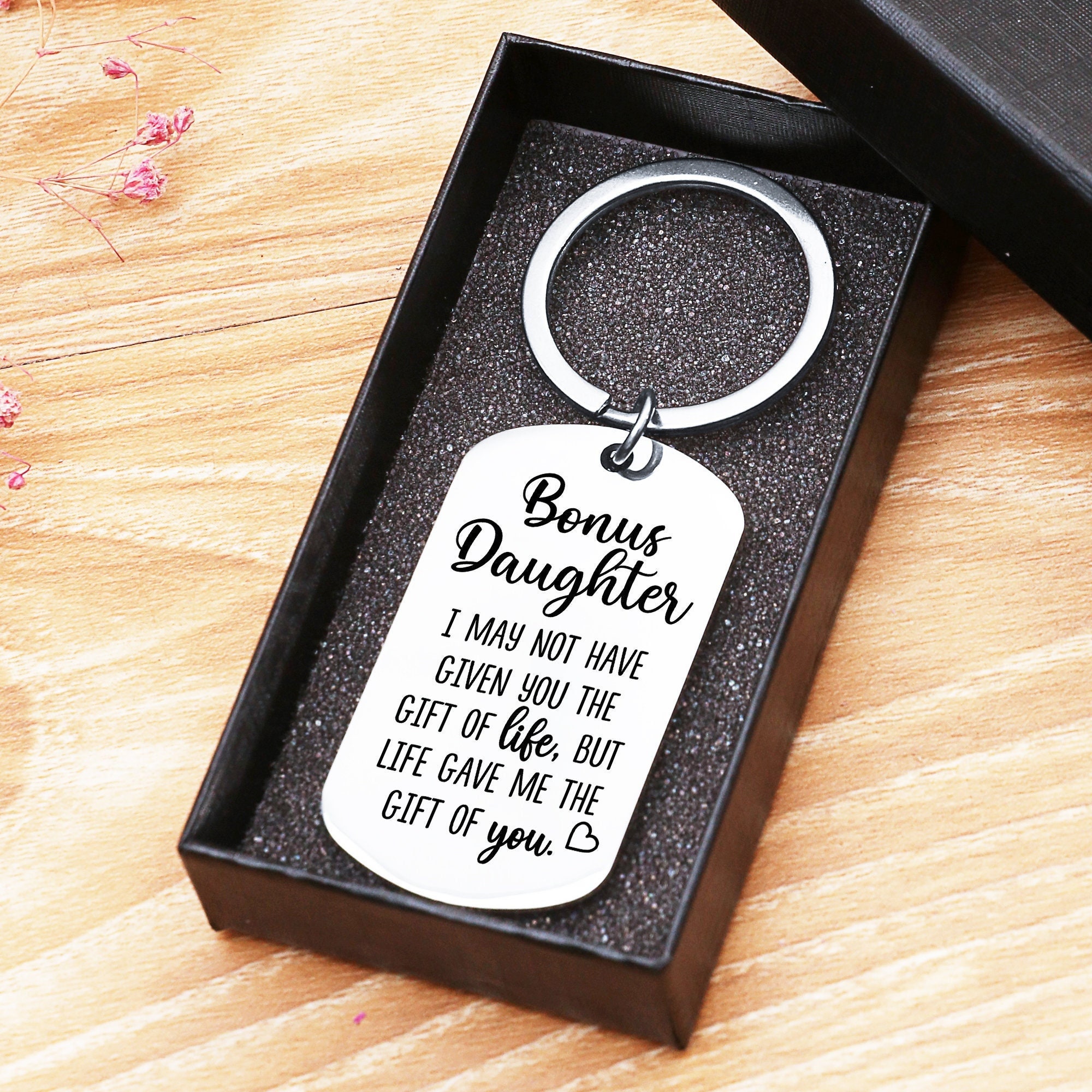 Daughter In Law Keychain - “Love Made You My Daughter” Gift From Mother In Law, Bonus Daughter Keyring