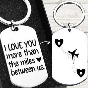 Long Distance Relationship Keychain, Perfect Long Distance Gifts Ideas for Her or Him, Long Distance Relationship Gifts for Girlfriend