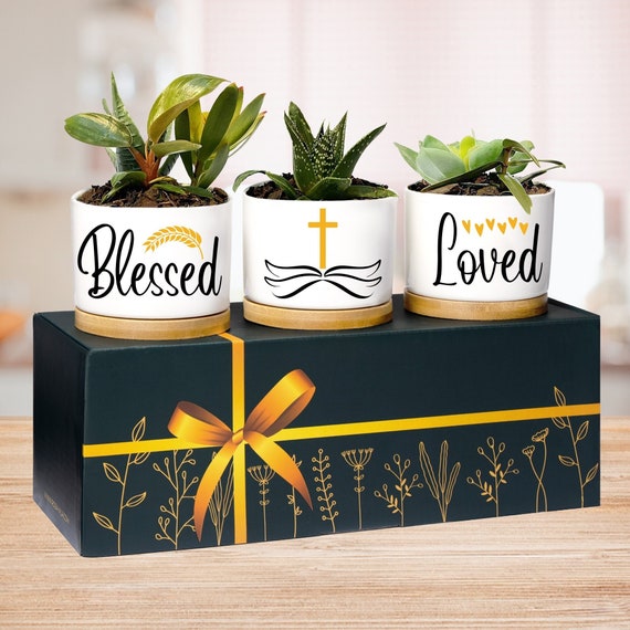 Christian Planters, Christian Gifts for Women, Catholic Gifts