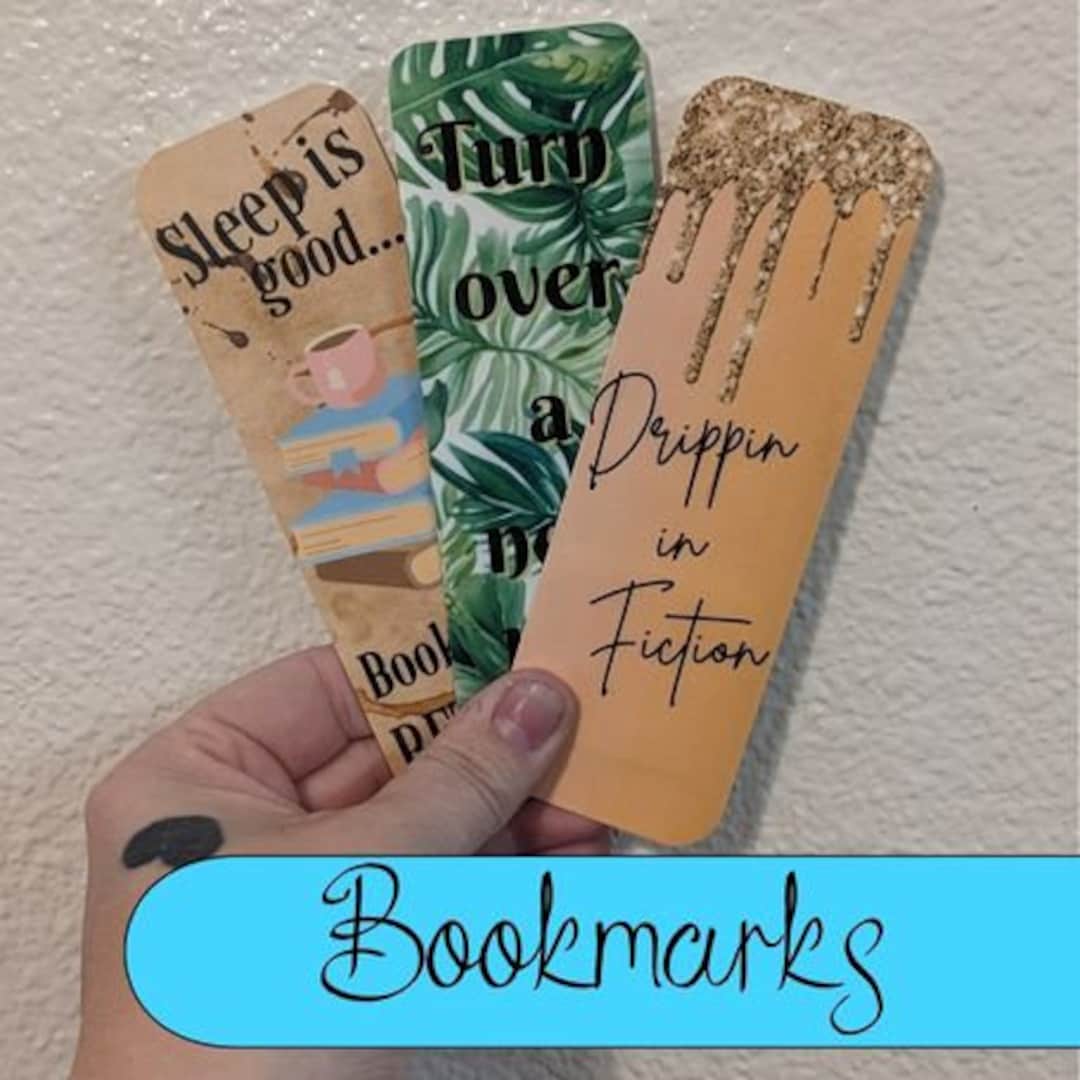 Glitter Leaf Book Coffee Laminated Bookmark Tassel Bookmarks Handmade ...