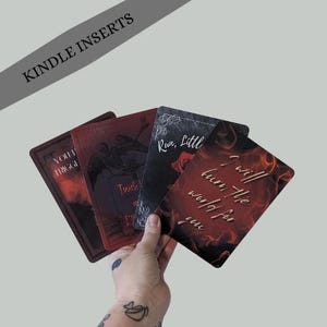 Dark Romance Smut Kindle Case Inserts E-reader Case Insert Handmade Book Gift, Cardstock E-Reader Insert Bookish Gift Reading