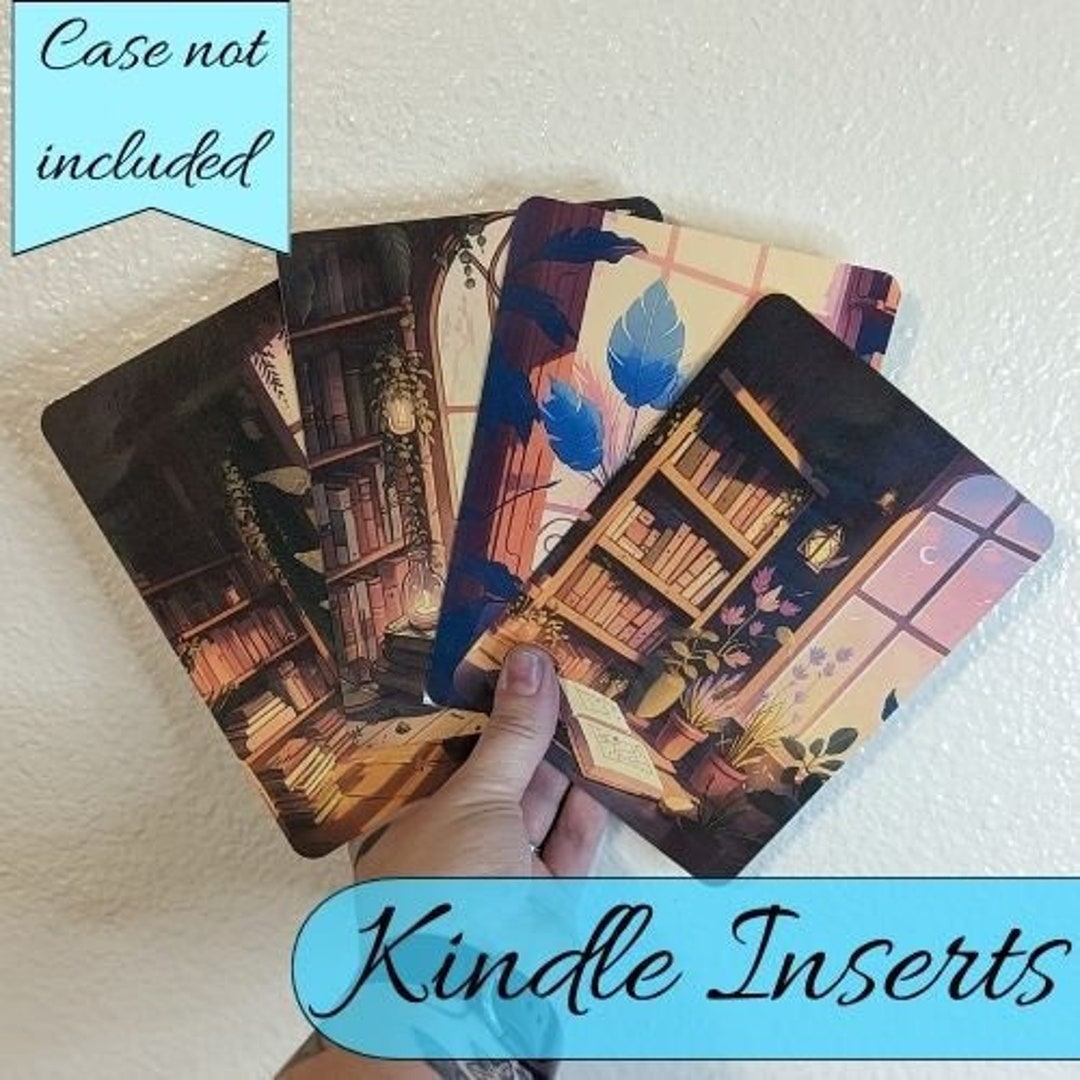 Bookcase Backgrounds Kindle Case Inserts Ereader Case Insert Handmade