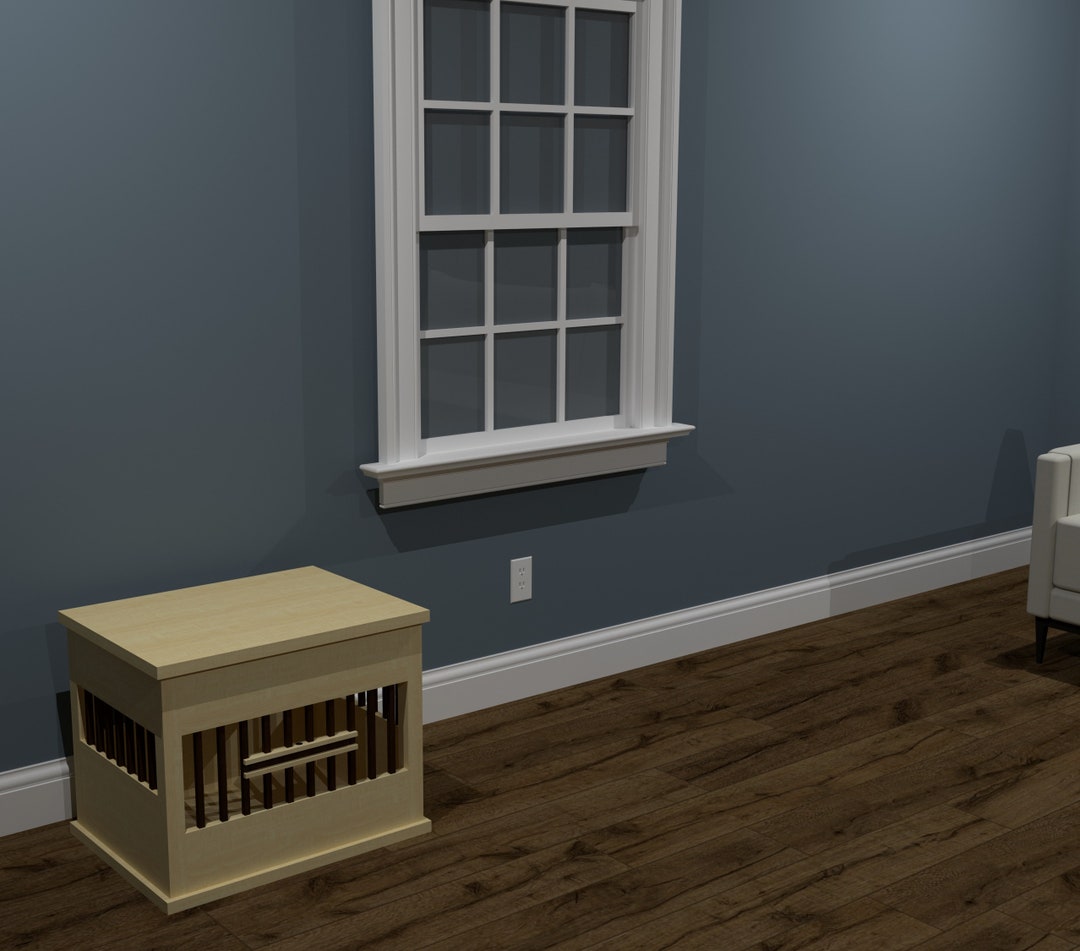 Image showcasing Wood Dog Crate Plans PDF File - Etsy