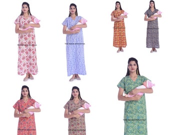 front open gown for feeding