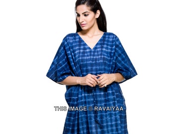 Kaftan Dress, Tie Dyed Caftan, Plus Size Clothing, Cocktail Party Caftan, Beach wear, Indian Dress, Bohemian Caftan, Lounge Wear, Kimono