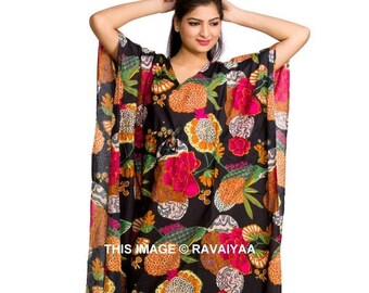 black cotton kaftan