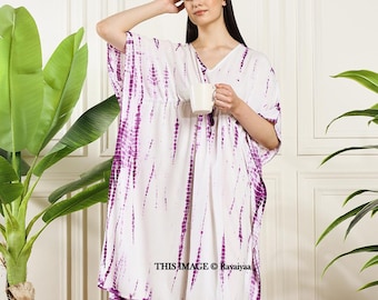 Hand tie dye dress, goddess dress, Short Length kaftan, Oversized Caftan, Resort wear, Coverup, Maxi kaftan, kaftan plus size, gift for her