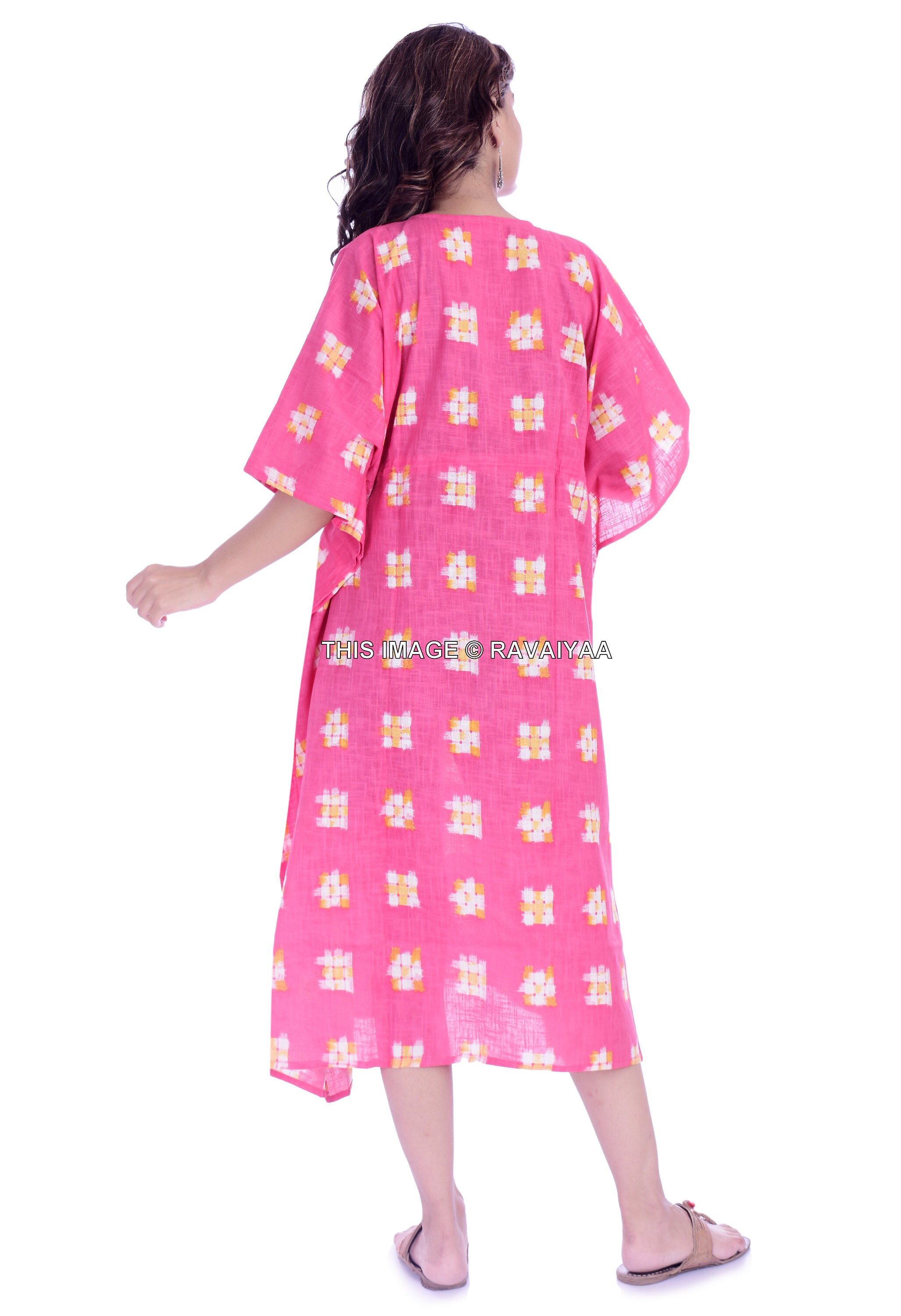 Cotton Kaftan in Ikat Boho Dress Swimsuit Cover Up Plus Etsy