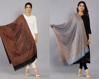 Beautiful Black Aari Kashmiri Pashmina Embroidered Beautiful Black Aari Kashmiri Pashmina Embroidered