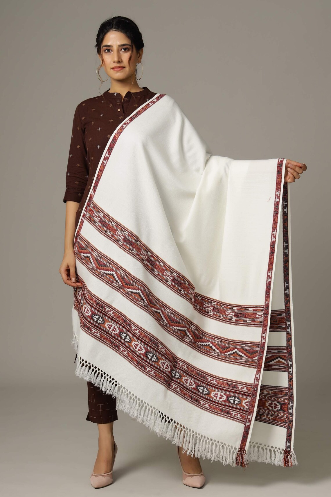 Indian Yak Wool Shawl Meditation Prayer Blanket Shawl Tibetan Etsy