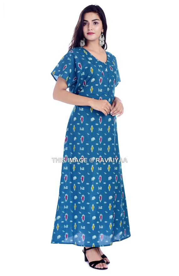 Ladies Printed Cotton Night Gown at Rs 500/piece | Ladies Cotton Nighty in  Tronica City | ID: 23028754233
