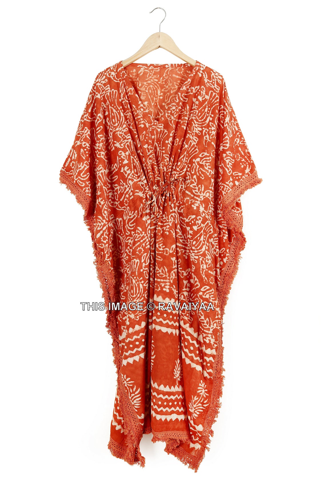 Sweet Bust Hand Block Printed Kaftan main image 0