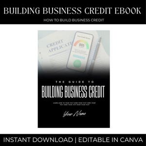 Building Business Credit Ebook | Step by Step Business Credit Ebook | How to Build Business Credit | Building Business Credit | Business Cre