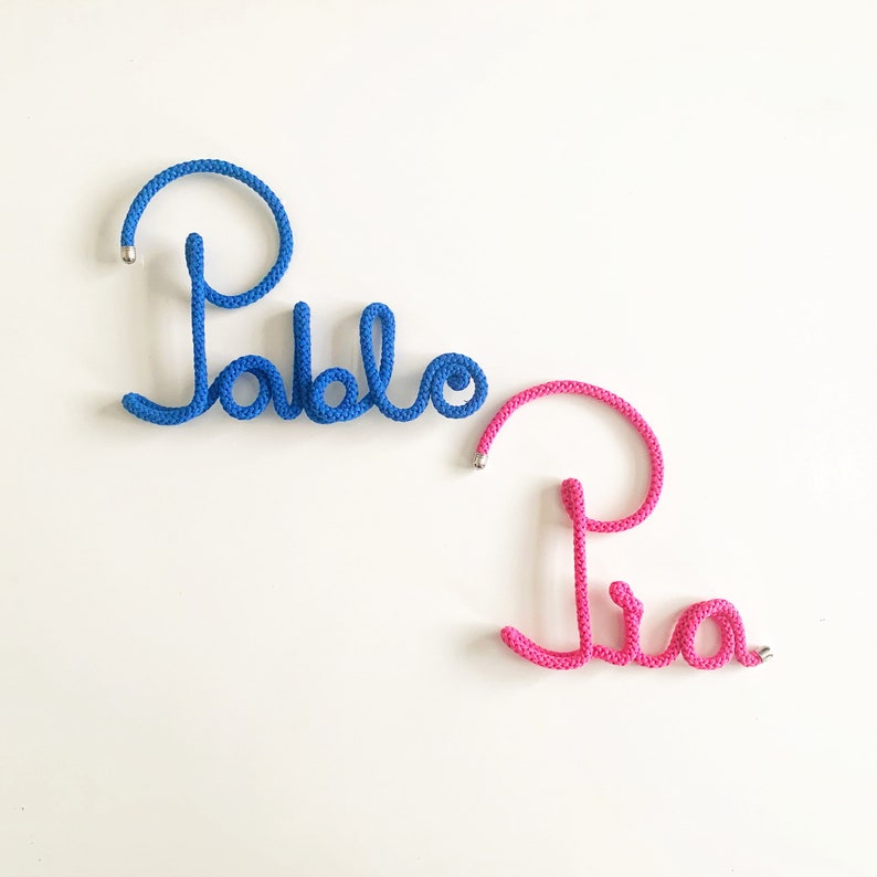 LARGE Custom Wire Word Any Word Wall Decor Personalised Etsy