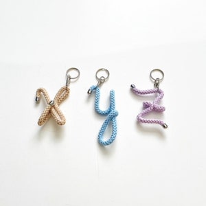Personalised Initial Bag Charm • Custom Keyring and Bag Charm • Initial ...