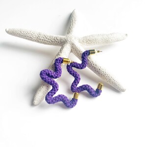 Star shaped colourful cotton earrings Non-allergenic Star shaped Earrings Earrings for Sensitive Ears Gifts for Stylish Friend image 10